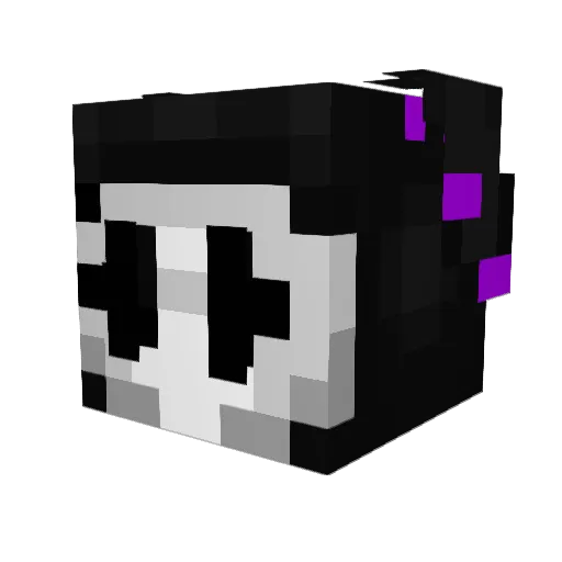K4HzZ Minecraft avatar head, 3D render