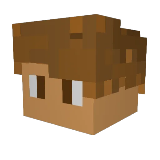 K4I3B Minecraft avatar head, 3D render