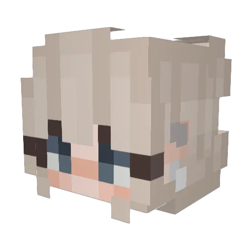 K4L0PS1A Minecraft avatar head, 3D render