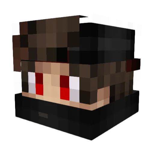 K4P1PL Minecraft avatar head, 3D render