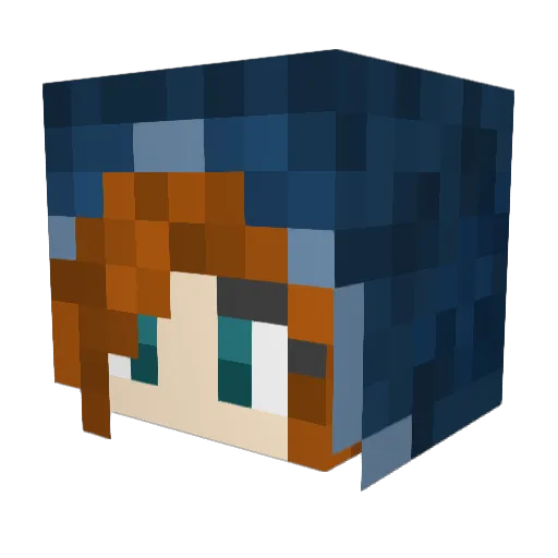K4T777 Minecraft avatar head, 3D render