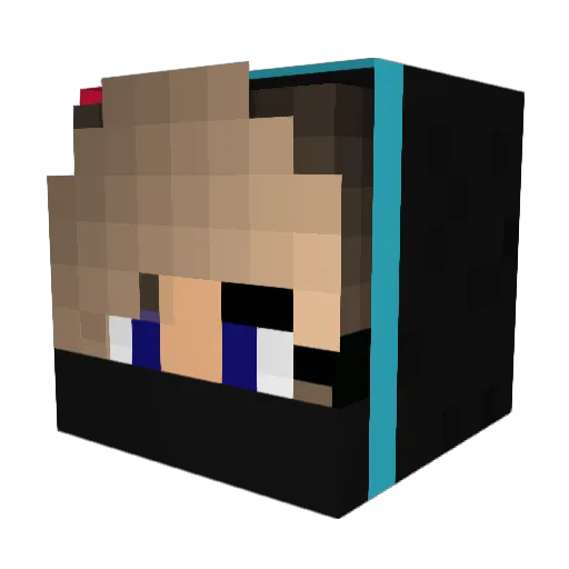 K4TE15 Minecraft avatar head, 3D render