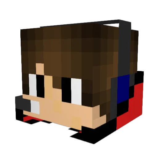 K4UALT5 Minecraft avatar head, 3D render