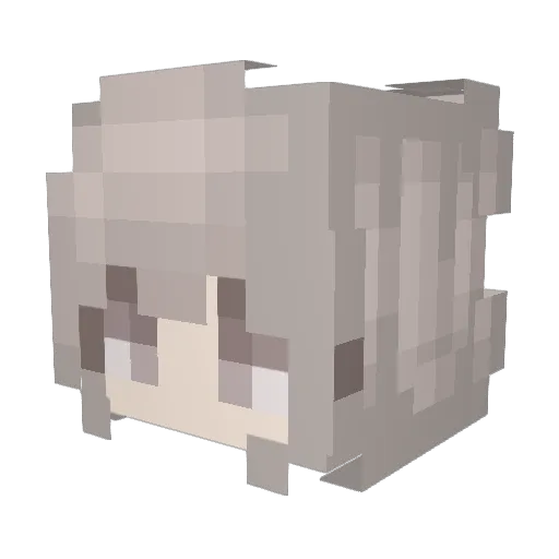 K4YRA0 Minecraft avatar head, 3D render