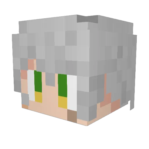 K4buTo Minecraft avatar head, 3D render