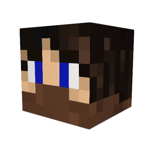 K4bur Minecraft avatar head, 3D render