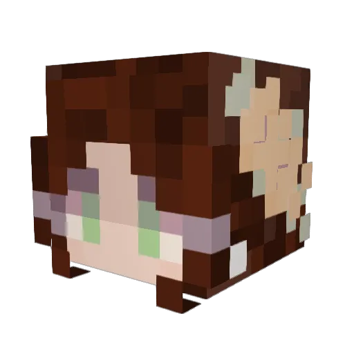 K4c16 Minecraft avatar head, 3D render