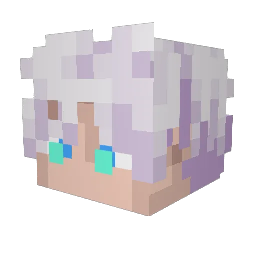 K4che Minecraft avatar head, 3D render