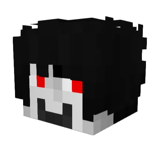 K4deaths Minecraft avatar head, 3D render
