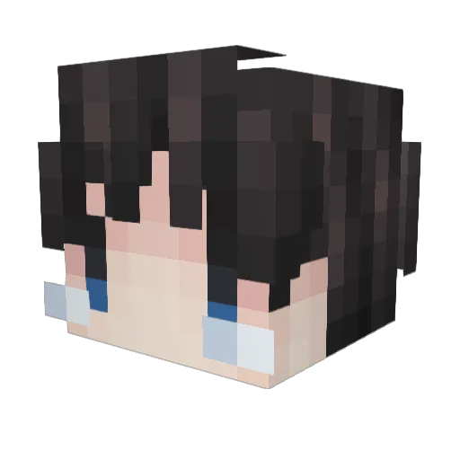 K4ga4i Minecraft avatar head, 3D render