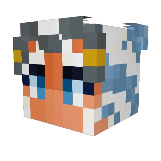 K4hlIh Minecraft avatar head, 3D render