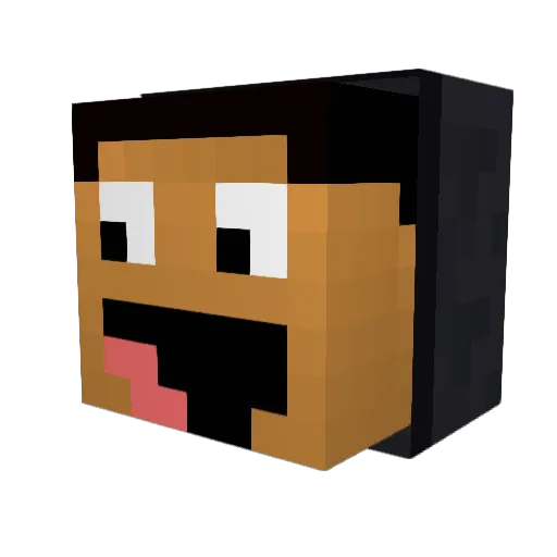 K4ito0428 Minecraft avatar head, 3D render