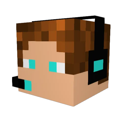 K4iz0r Minecraft avatar head, 3D render