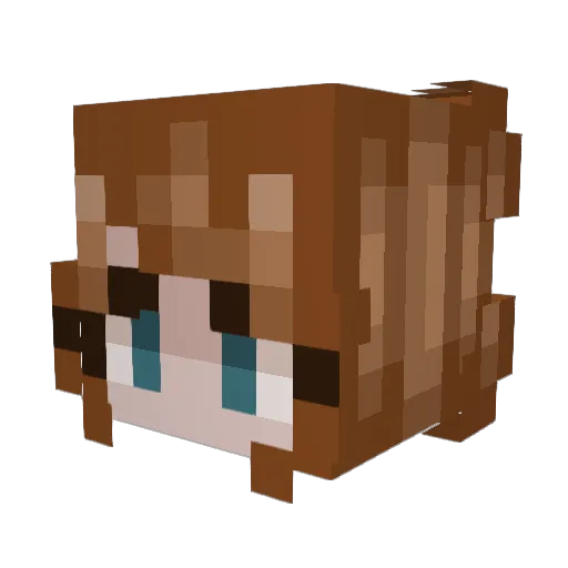 K4j54 Minecraft avatar head, 3D render