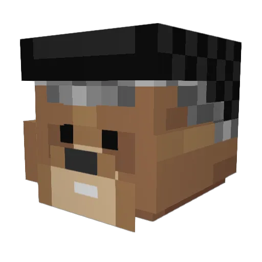 K4k0u Minecraft avatar head, 3D render