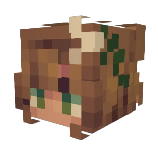 K4lic0 Minecraft avatar head, 3D render