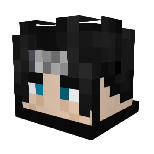 K4m1z Minecraft avatar head, 3D render