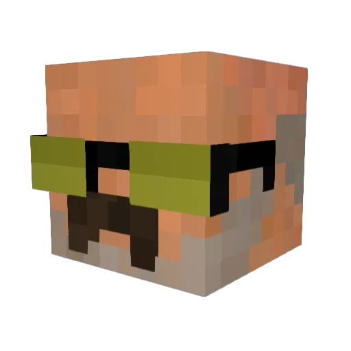 K4myyL Minecraft avatar head, 3D render
