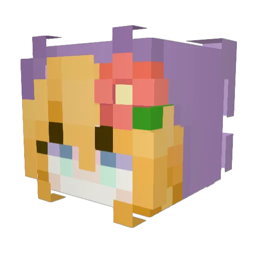 K4n4shimi Minecraft avatar head, 3D render