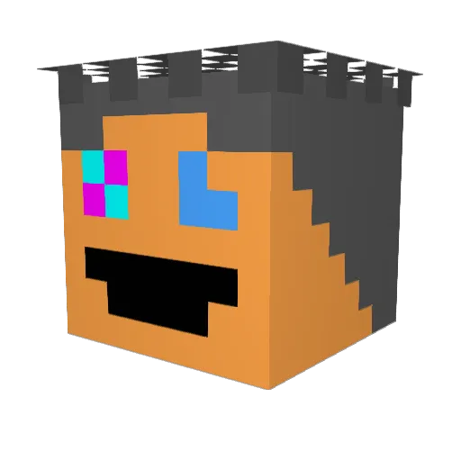 K4pX_N0t_F0und Minecraft avatar head, 3D render