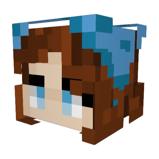 K4pil0 Minecraft avatar head, 3D render
