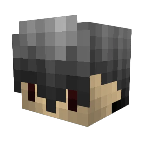 K4q Minecraft avatar head, 3D render