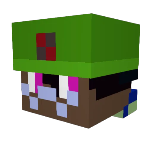 K4rlos Minecraft avatar head, 3D render