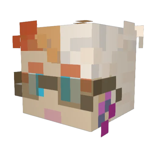 K4sty Minecraft avatar head, 3D render