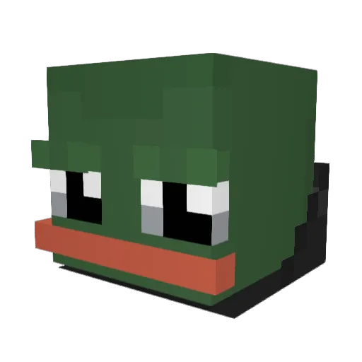 K4tane Minecraft avatar head, 3D render