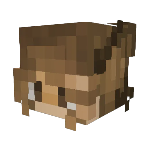 K4tyy Minecraft avatar head, 3D render
