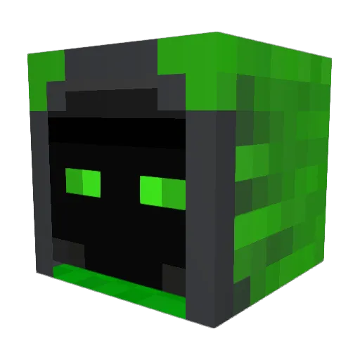K4uzifus Minecraft avatar head, 3D render