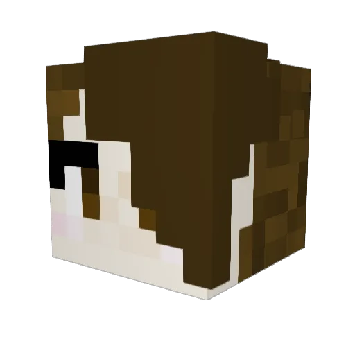 K4yD4y Minecraft avatar head, 3D render