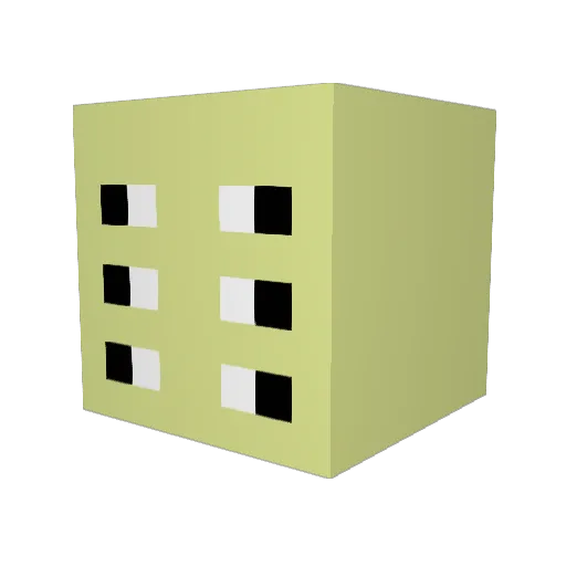 K558 Minecraft avatar head, 3D render