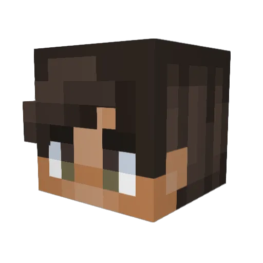 K5xy_ Minecraft avatar head, 3D render