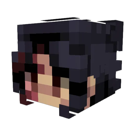 K6li666 Minecraft avatar head, 3D render