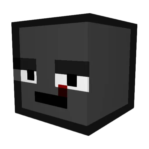 K7D7 Minecraft avatar head, 3D render