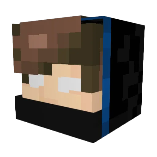 K7gamer_xd Minecraft avatar head, 3D render