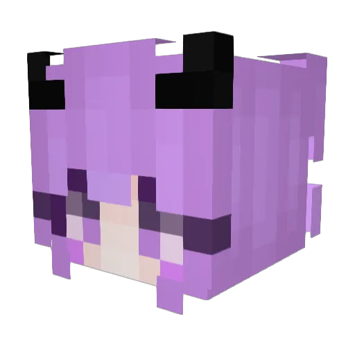 K8ITLYNN Minecraft avatar head, 3D render