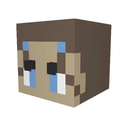 K8lyn2343 Minecraft avatar head, 3D render