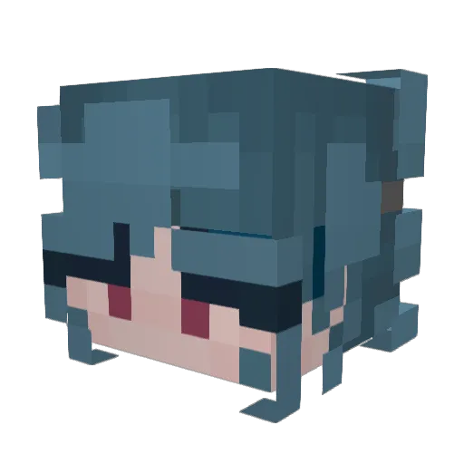 K8ngPanda Minecraft avatar head, 3D render