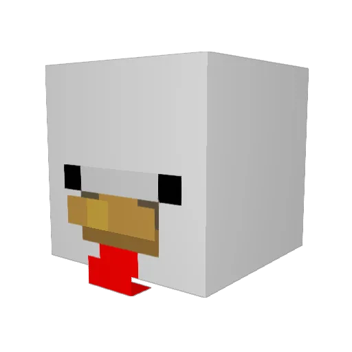 K8r_Tots Minecraft avatar head, 3D render