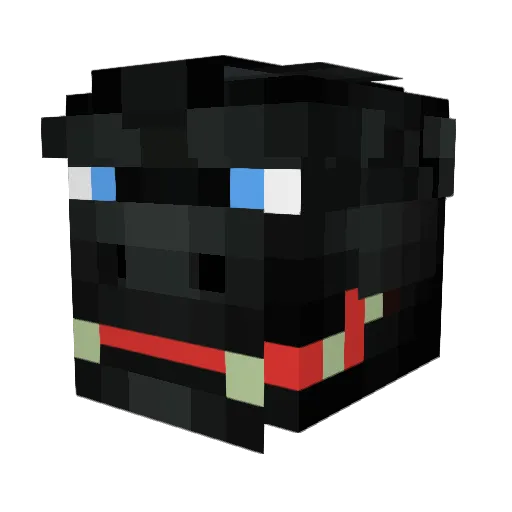 K9DOGOPS Minecraft avatar head, 3D render