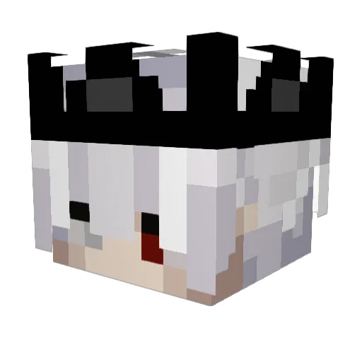 K9H20 Minecraft avatar head, 3D render
