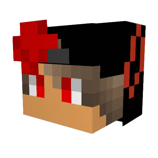K9_Rebellion Minecraft avatar head, 3D render
