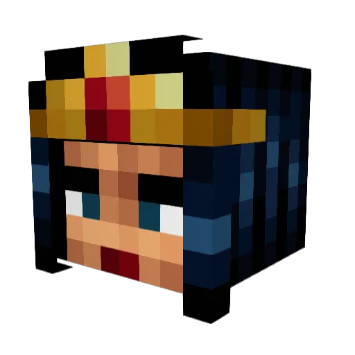 KA0S Minecraft avatar head, 3D render