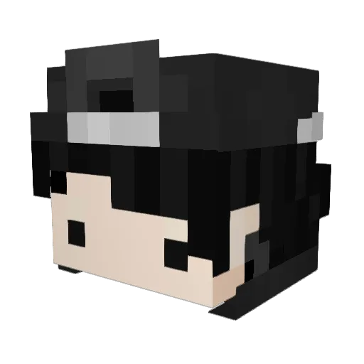 KAApAA Minecraft avatar head, 3D render