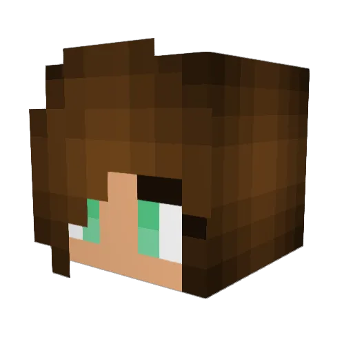 KAB13 Minecraft avatar head, 3D render