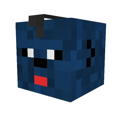 KABEDI Minecraft avatar head, 3D render