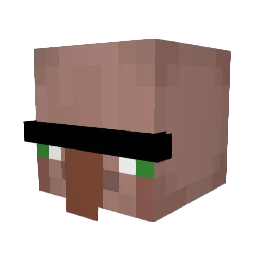 KABOLOM Minecraft avatar head, 3D render