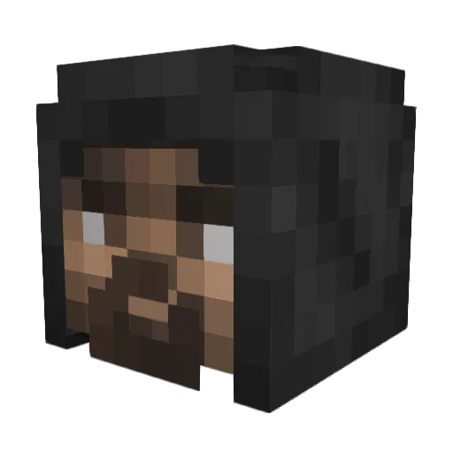 KABOVMAN Minecraft avatar head, 3D render